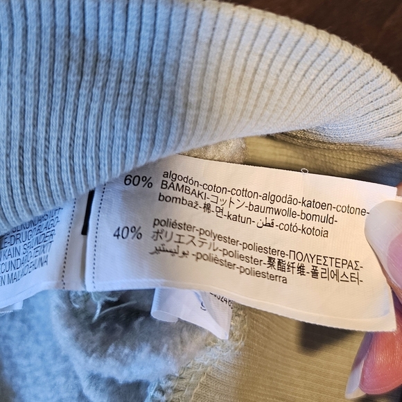 Zara Women's Oversized Long Sleeve Crop Top Sweatshirt, Mint Green, MEDIUM - Picture 6 of 7